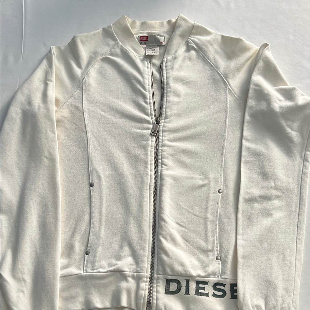 Women’s Vintage Diesel Cream Zip-Up Jacket